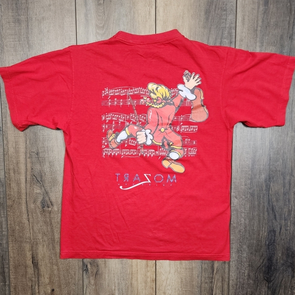 Vintage Mozart "Salzburg" breakthough T-Shirt Red Size Small - Picture 6 of 12